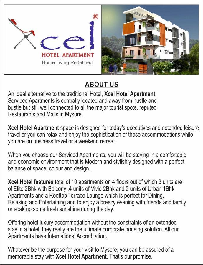 Xcel Luxury Hotel Apartments-Home Living Redefined Mysore Exterior photo